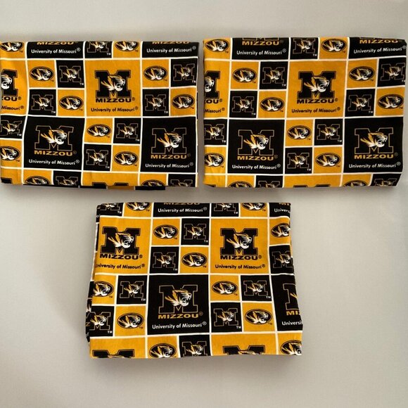 MIZZOU TIGERS VALANCES DORM MAN CAVE, SET 3 DIY CRAFTS GIFTS - Picture 1 of 10